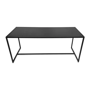 Parson Black Table available for corporate event rental in Indianapolis