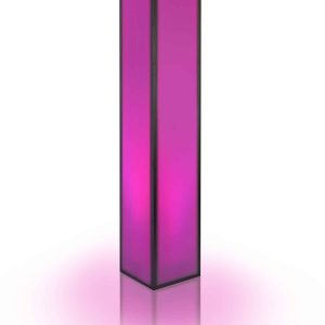 8ft LED Acrylic Pillar available for corporate event rental in Indianapolis