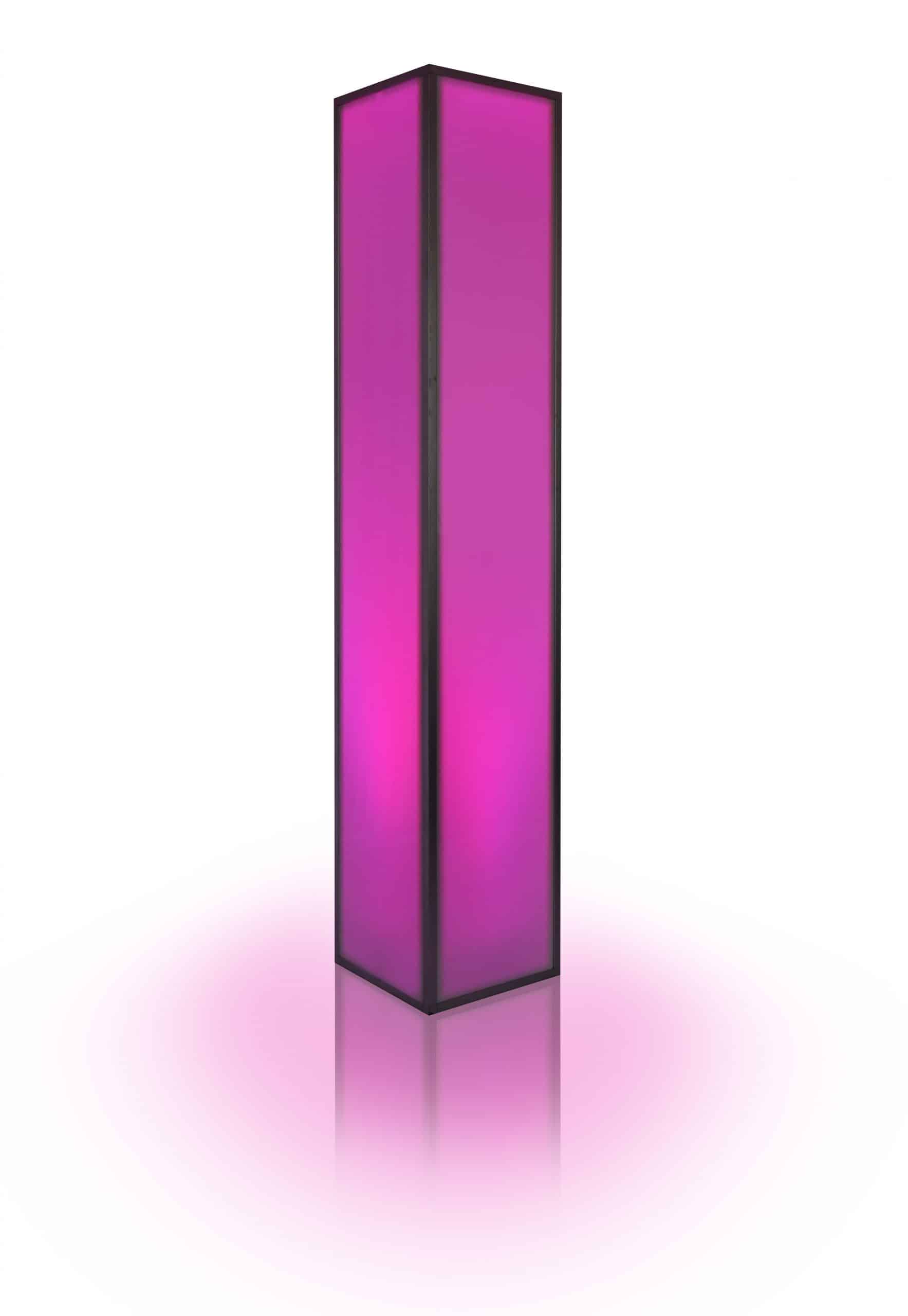 8ft LED Acrylic Pillar available for corporate event rental in Indianapolis