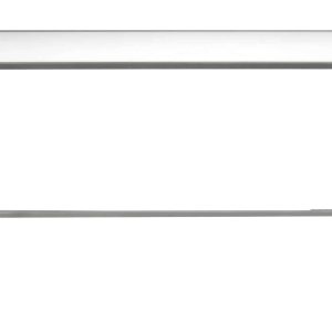 Bali Silver Communal Bar Table rental in Indianapolis, silver-frame table, close view of the white top edge