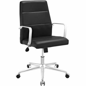 Continental Black Mid Back Executive Chair available for corporate event rental in Indianapolis