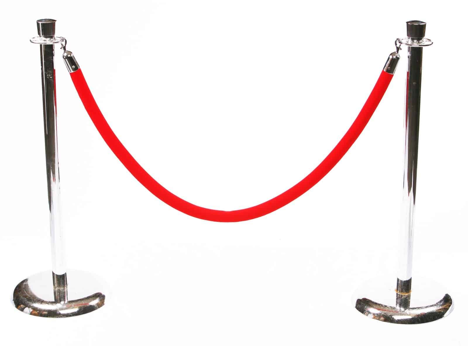 Chrome Stanchion available for corporate event rental in Indianapolis