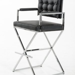 Director Black Bar Stool available for corporate event rental in Indianapolis