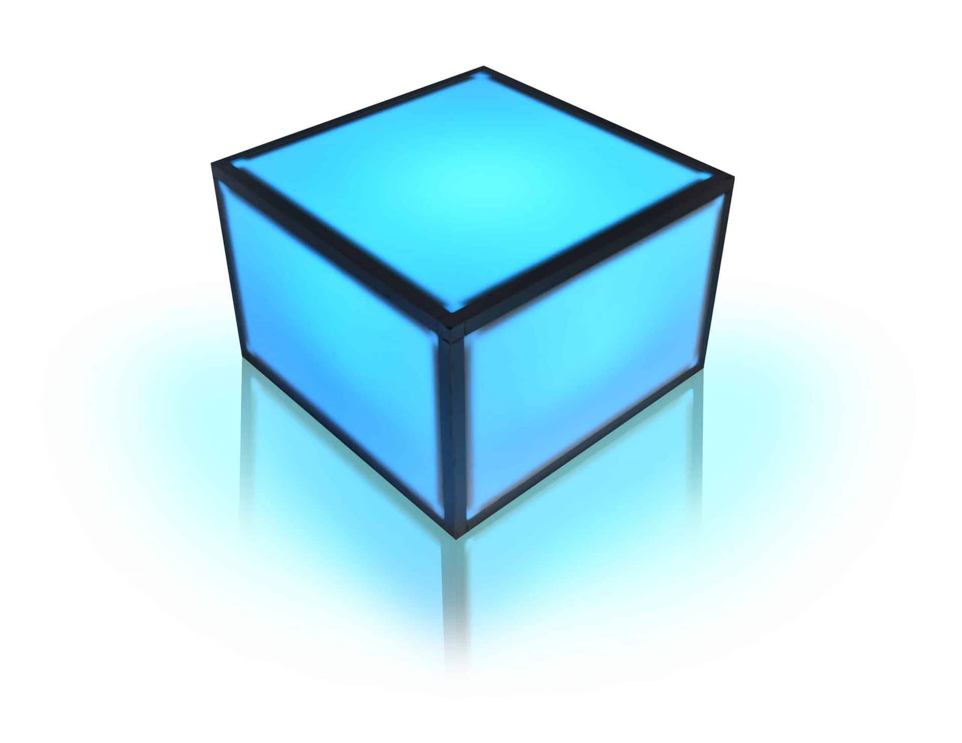 Light Up Coffee Cube available for corporate event rental in Indianapolis