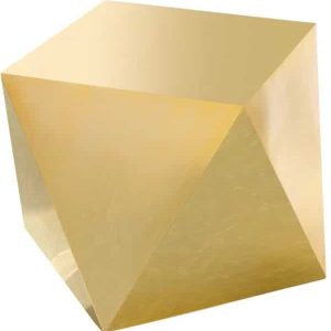 Gem Gold End Table available for corporate event rental in Indianapolis