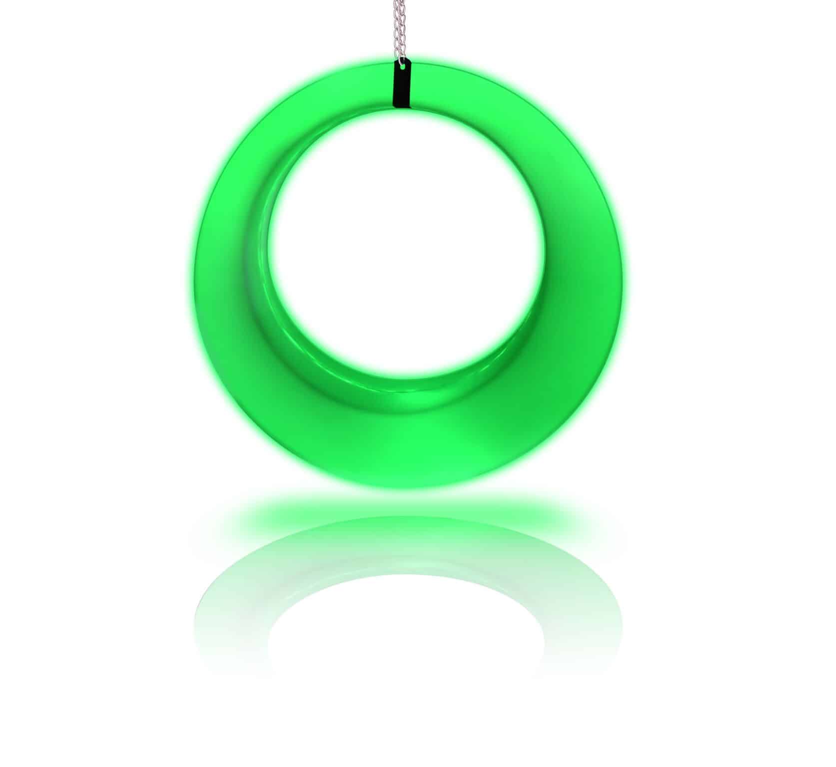 LED Swing (Green) available for corporate event rental in Indianapolis