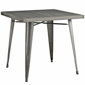 Industrial Cafe Table available for corporate event rental in Indianapolis