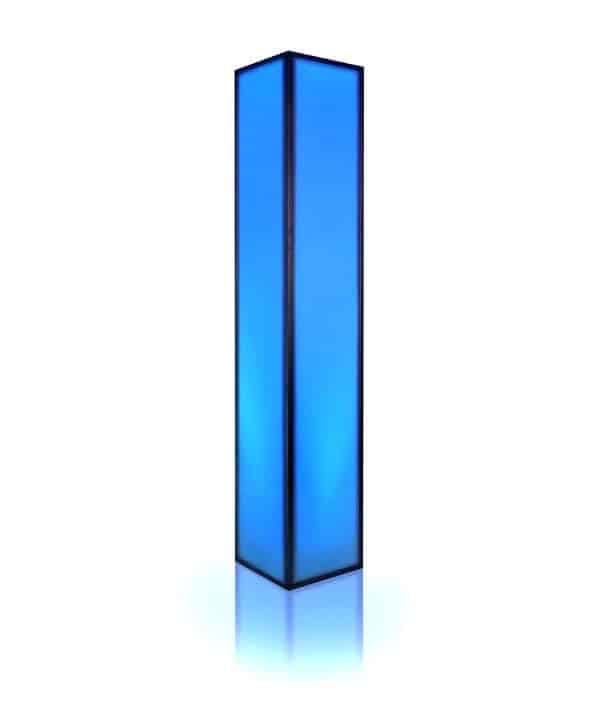 8ft LED Acrylic Pillar available for corporate event rental in Indianapolis, view 4