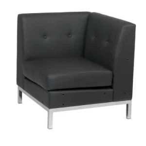 Madison Black Corner Chair available for corporate event rental in Indianapolis