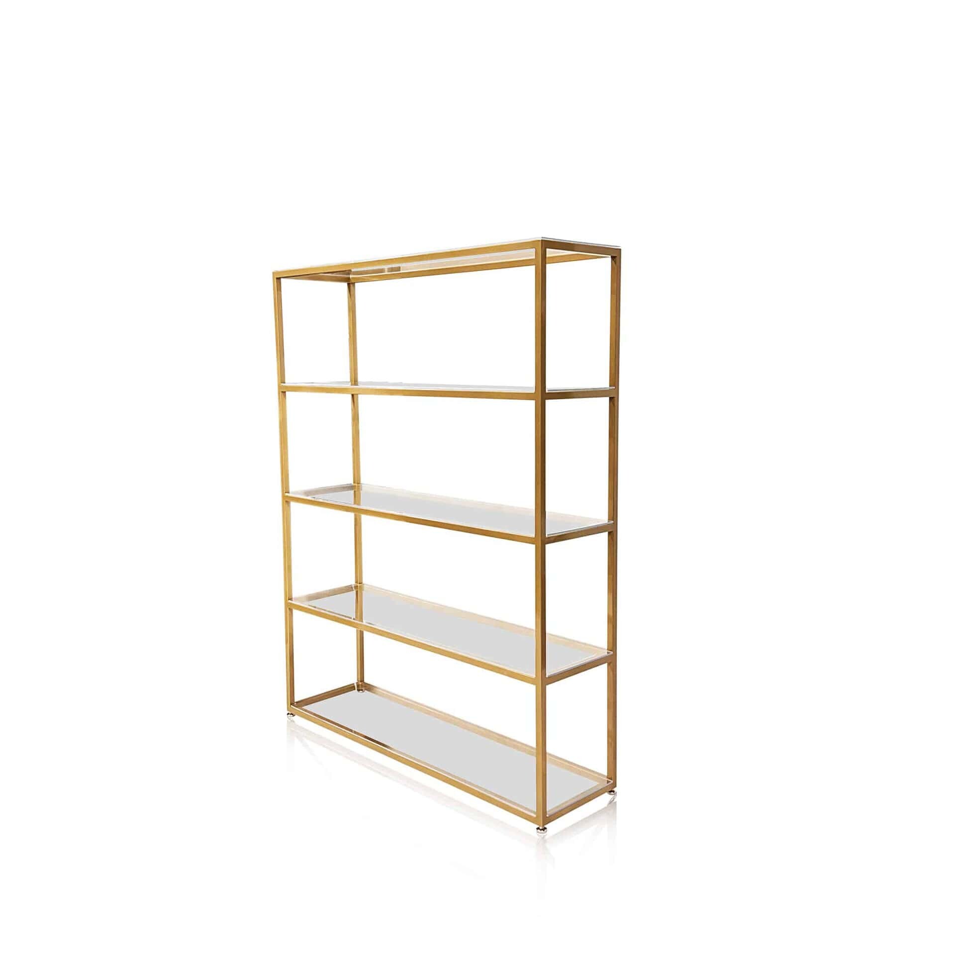Tiffany Gold Shelf available for corporate event rental in Indianapolis