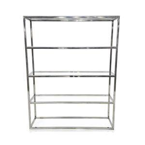 Tiffany Silver Shelf available for corporate event rental in Indianapolis