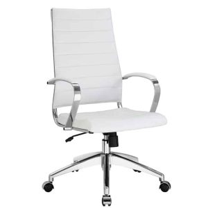 Manhattan White High Back Executive Chair available for corporate event rental in Indianapolis