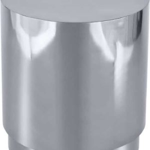 Aura Silver End Table available for corporate event rental in Indianapolis
